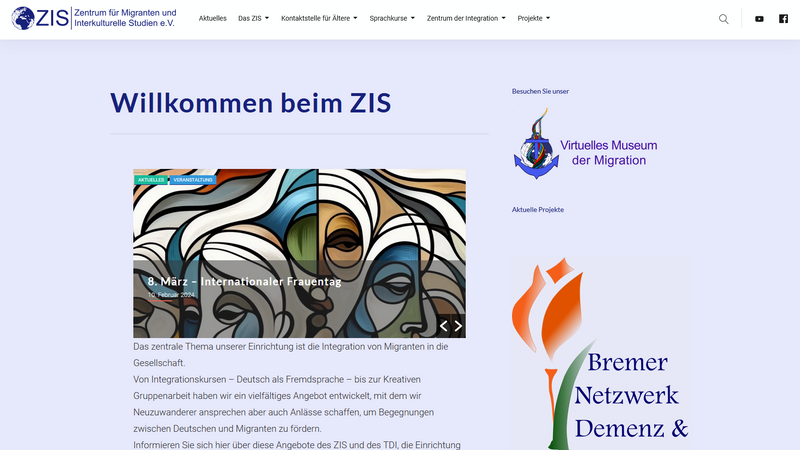 Webseite - ZIS e.V.